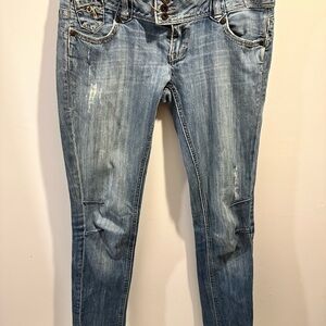 Stylish Light Blue Women's Skinny Jeans